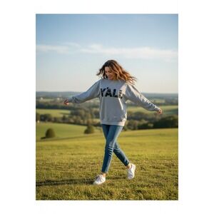 Marley Lilly Womens Gray Y'ALL Camo Long Sleeve Tunic Sweatshirt L/XL